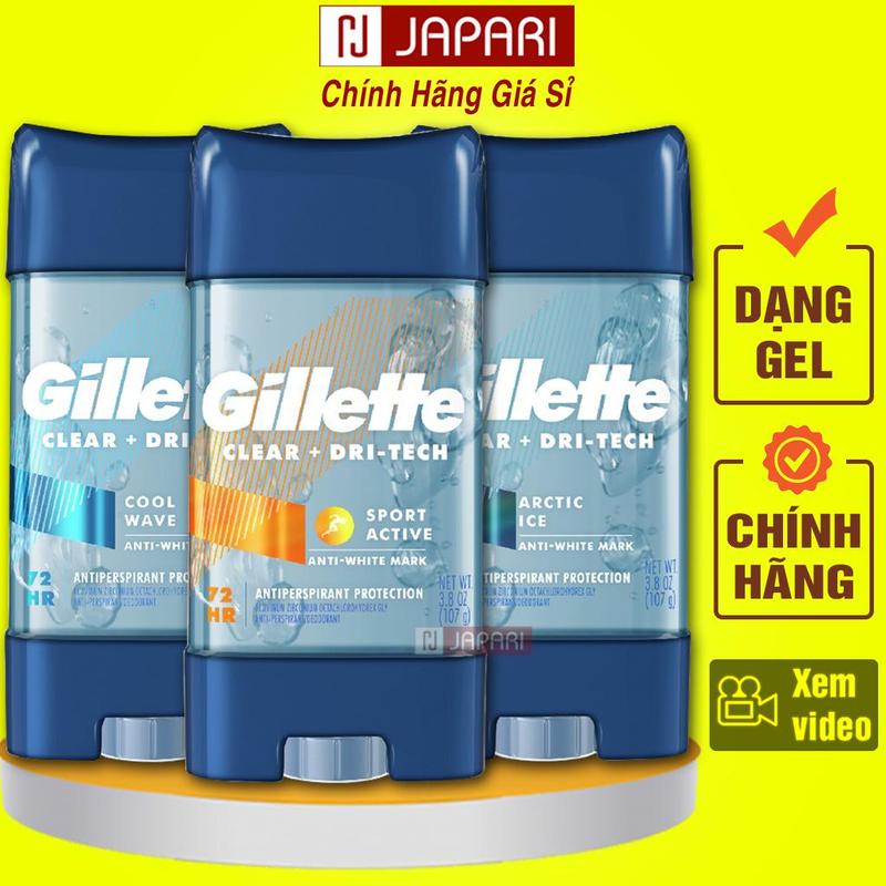 Lăn Khử Mùi Gillette CHÍNH HÃNG Của Mỹ - Lăn Nách Gilette Khử Mùi Cơ Thể Cho Nam Nữ - Lăng Khử Mùi Cơ Thể Nách Japari