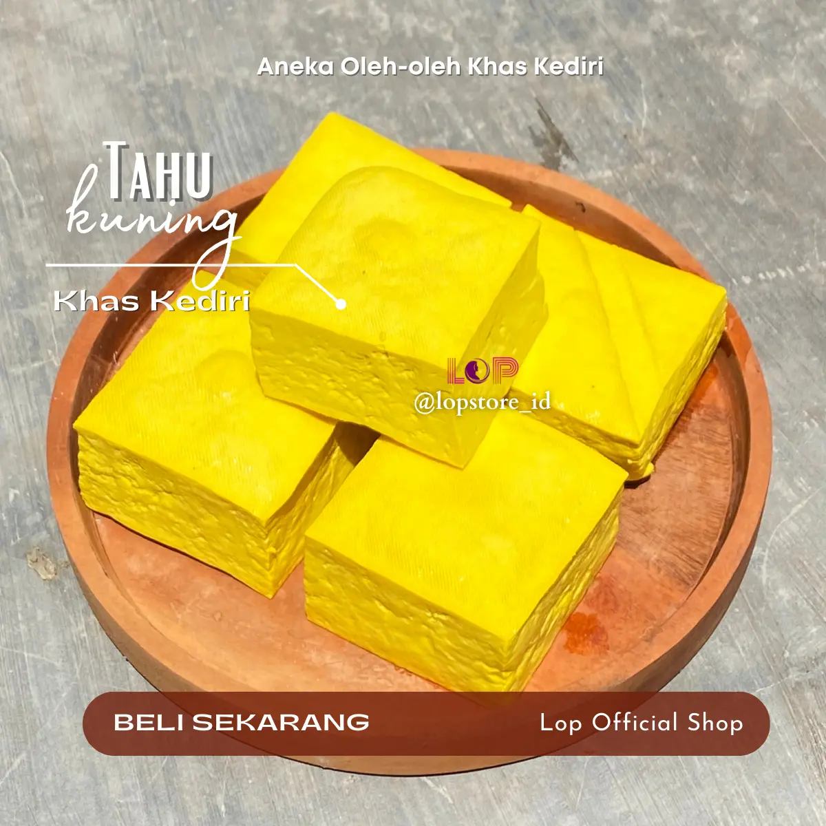 Cemilan Tahu Kuning Khas kediri Food Tofu