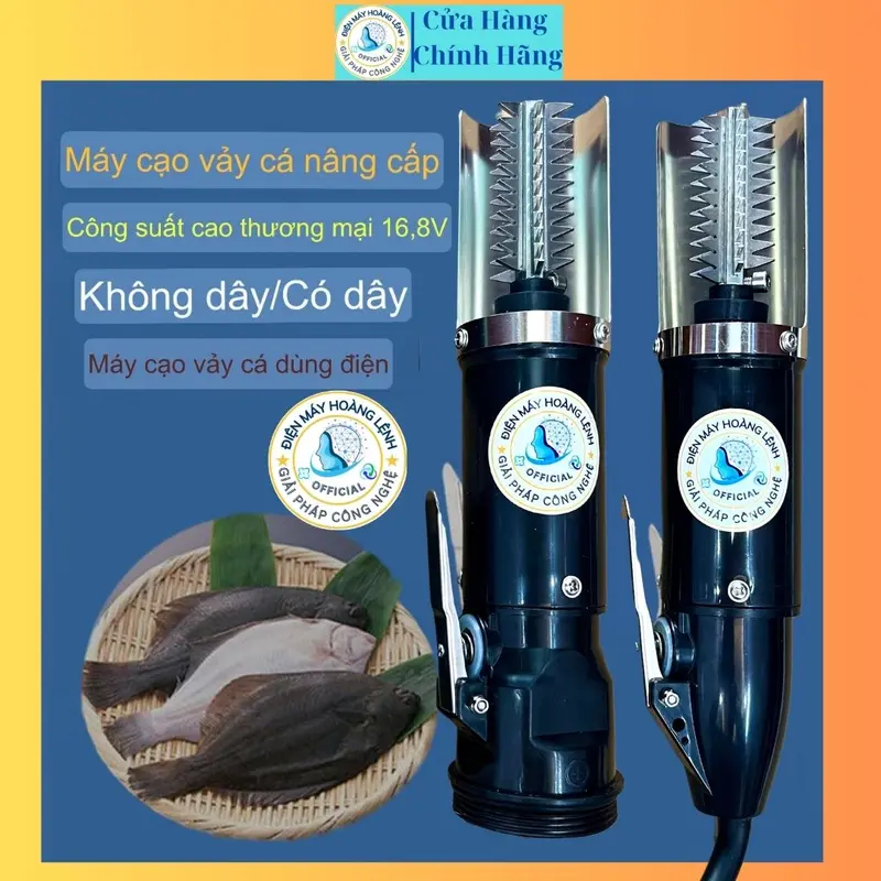 Máy Đánh Vảy Cá Dùng Pin hoặc Dùng Điện ,Cạo Vảy Cá Công Suất Lớn 125W 2