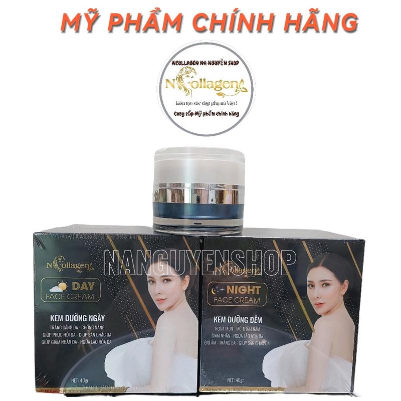 Combo Kem face yến đêm & kem face yến ngày Ncollagen giúp chăm sóc da ngày đêm, kiểm soát dầu, làm săn chắc/nâng cơ và dưỡng ẩm da Skincare Nữ Làm Đẹp Da Women Massage Son Môi Serum kem  mặt