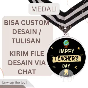 Medali Custom Best Teacher Akrilik