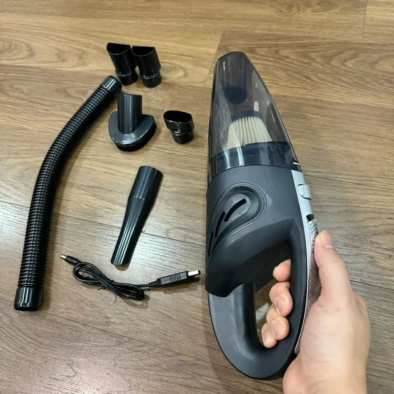 Vệ sinh đa chức năng trên ô tô, nhà cửa, các khe rãnh nhỏ... với 3 đầu hút. Sạc pin tích điện, gọn nhẹ cơ động công suất cao