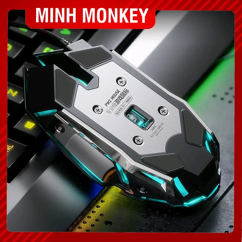 Chuột Gaming Inphic PW2 - Silent Click 3