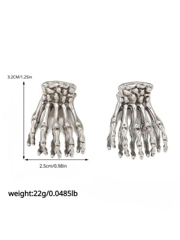 Fashionable Skeleton Hand Design Hair Claw Clip (1 Pair), Gifts for Her, Casual and Versatile Hair Accessories for Women & Girls, Trendy Accessories for Party and Daily Life Halloween 1