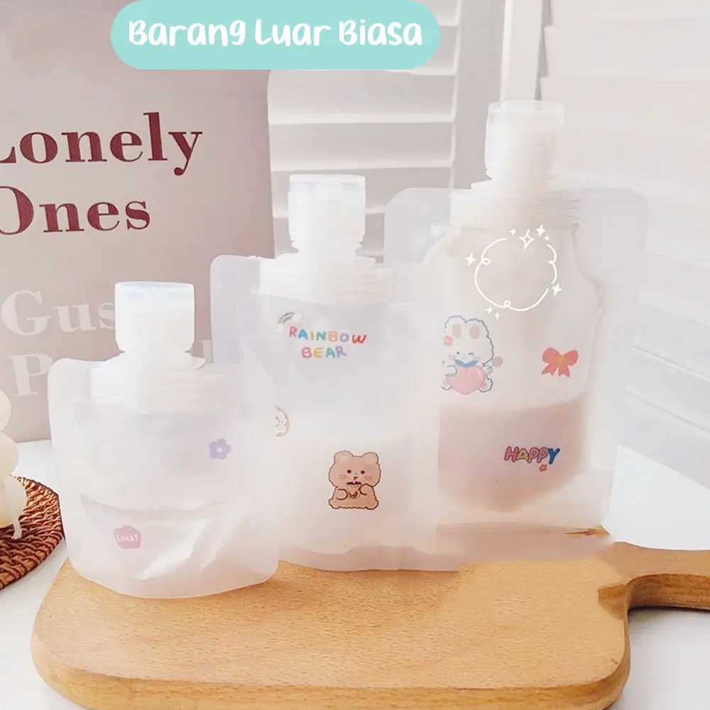 BLB Travel Botol Refill Tempat Sabun Cair Botol Sabun Travel Plastik Fliptop Travel Bottle Cosmetic Lotion pouch kecil