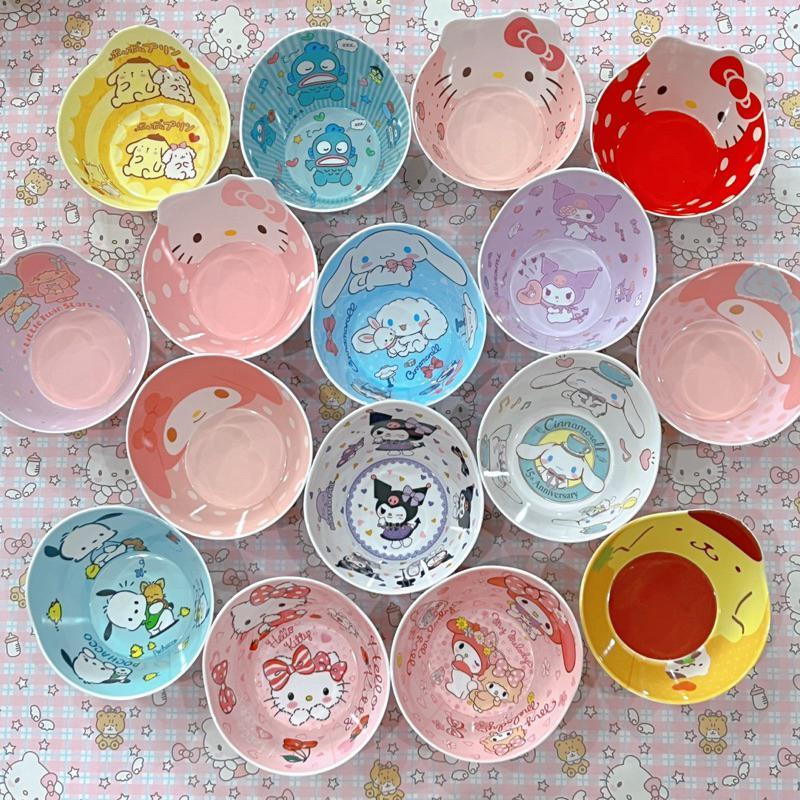 Chén tô bát Melamine ăn cơm ăn súp đựng đồ ăn hoạt hình Sanrio dễ thương Kuromi Kitty Melody Pompurin Cinnamoroll