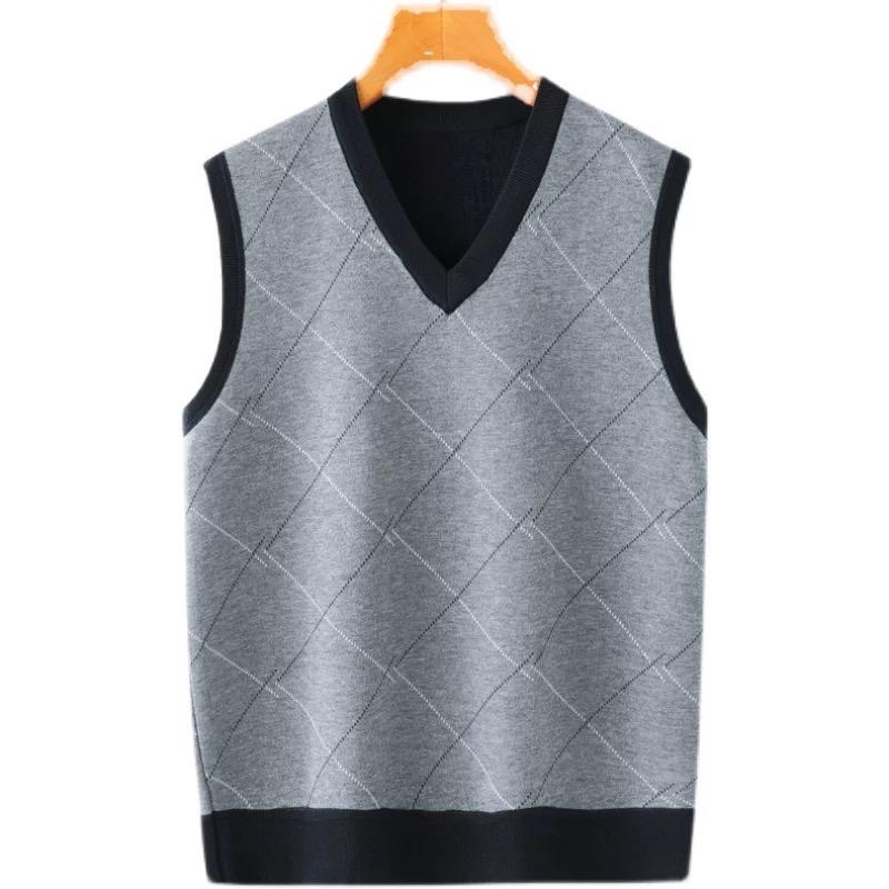 Áo GiLe Len Lót Lông Nam Trung Niên Qc Chất Đẹp Nhung