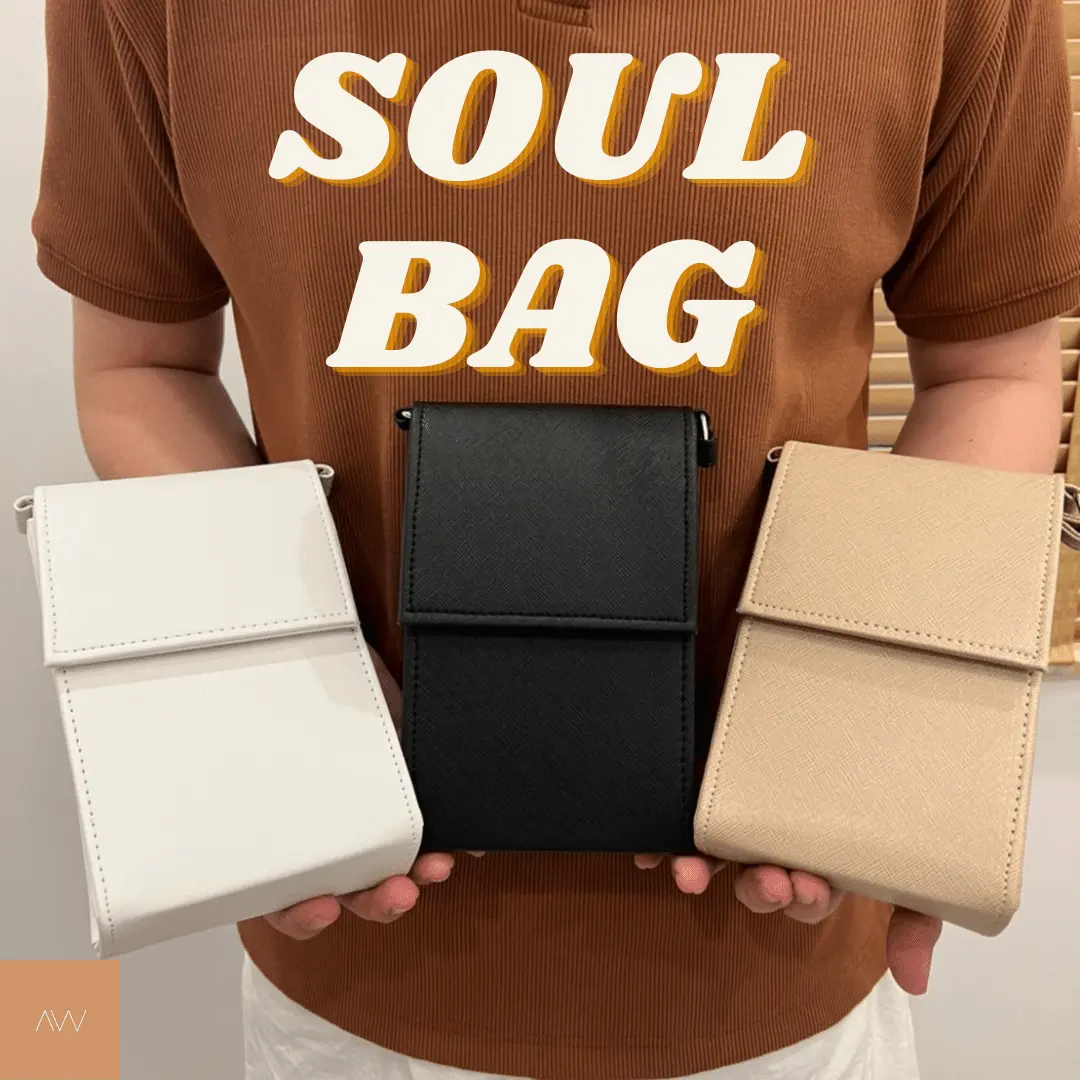 BOYVIBE กระเป๋า SOUL Bag หนัง PU สะพายข้าง สไตล์เกาหลี
