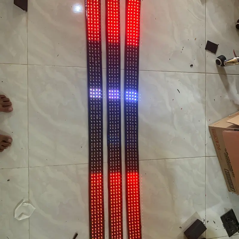 LAMPU STROBO 3&2 LAYER NEW ANIMATION BALING BALING PAJANG 2 METER WS2811 LED RAPAT 12V-24V BUS KENDARAAN 4