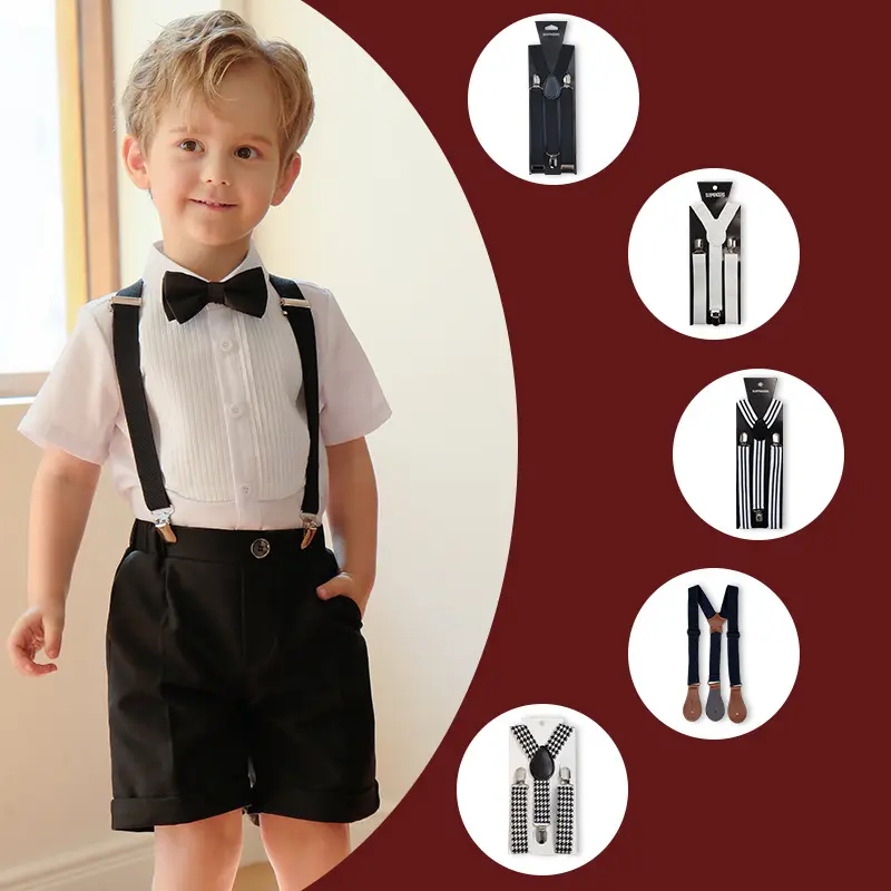 Dây Treo Cho Quý Ông, Dành Cho Trẻ Em Từ 1-10 Tuổi, Dây Đeo Vai Co Giãn Có Thể Điều Chỉnh Thích Hợp Cho Trang Phục Trang Trọng, Phụ Kiện Quần Áo