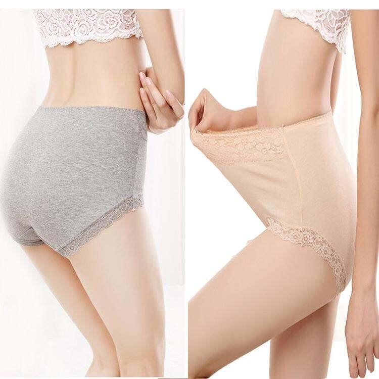 4Pcs Women Underwear High Waist Cotton Panties Plus Size Soft Breathable Panties Lingeries Panty Shorts Underpant Lady 1