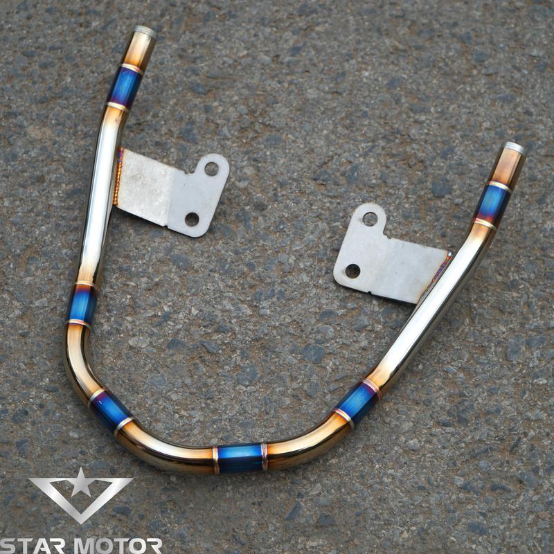 Tay xách, cảng sau Inox 304 khò màu Titan dành cho dòng xe Wave