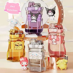 [BS] Botol Minum Air Perifer Motif Cinnamoroll Kuromi Kartun Botol Portabel 580ml 2304