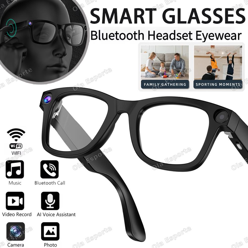 NEW AI Smart Glasses HD Camera LED light Smart navigation Bluetooth Calls Meeting Video Record Music Outdoor Sports Sunglasses - Image 2