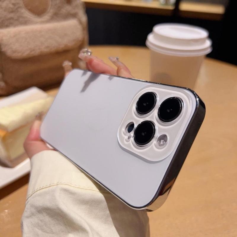 Product Introduction of Ốp Điện Thoại, Ốp Mạ Điện Lì Có Logo, Dành Cho iPhone 15, 14, 13, 12, 11, Pro Max Plus, Chống Vân Tay, Chống Sốc, Phụ Kiện Ốp, Ốp Lưng Điện Thoại Trong Suốt, Chống Sốc 0
