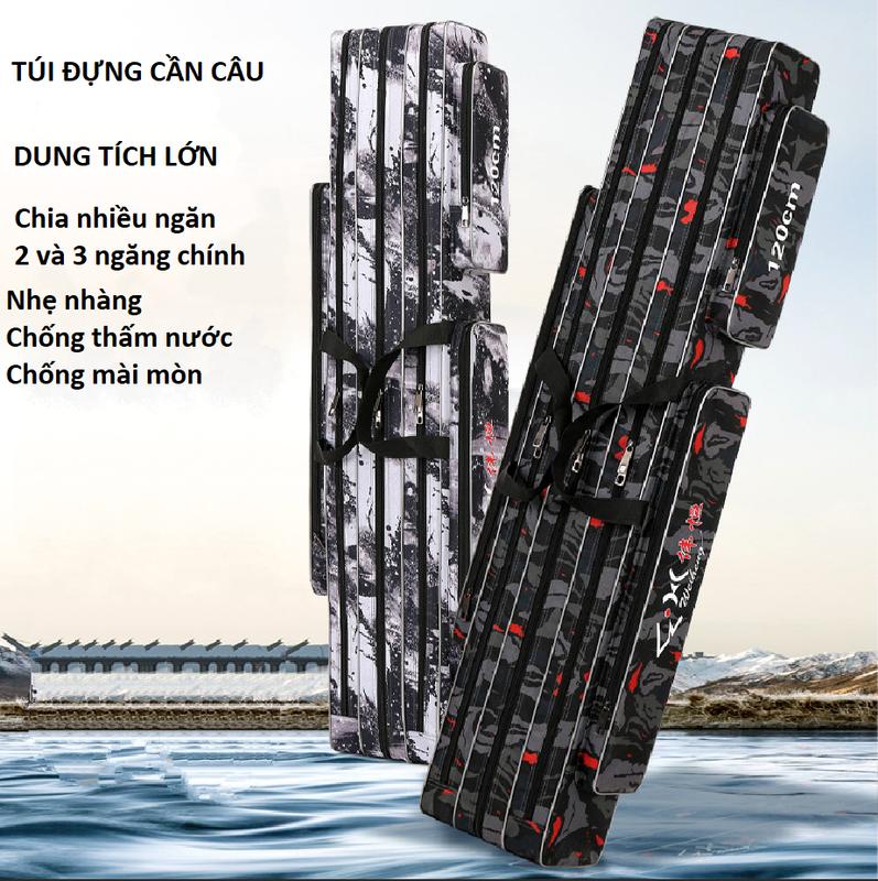 Túi Đựng Cần Câu Cá Bao Đựng Cần 2 Ngăn Và 3 Ngăn Cao Cấp Mẫu Hoa Nhí Đủ Kích thước1m2CM-1M3 Đi Câu