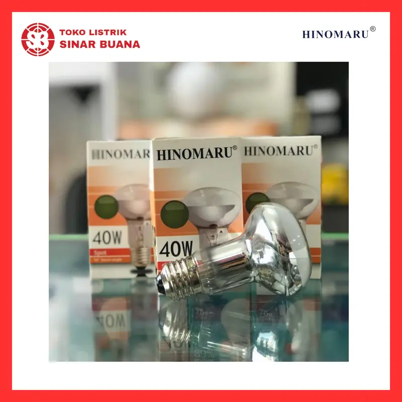 Hinomaru Lampu Spot Penghangat Ayam NR63 E27 Cahaya Kuning 2