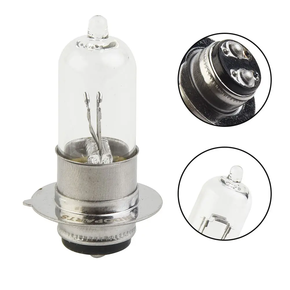 💕Halogen Bulb 12V Super Bright H6 T19 P15D Motorcycle Headlight Bulbs Lamp