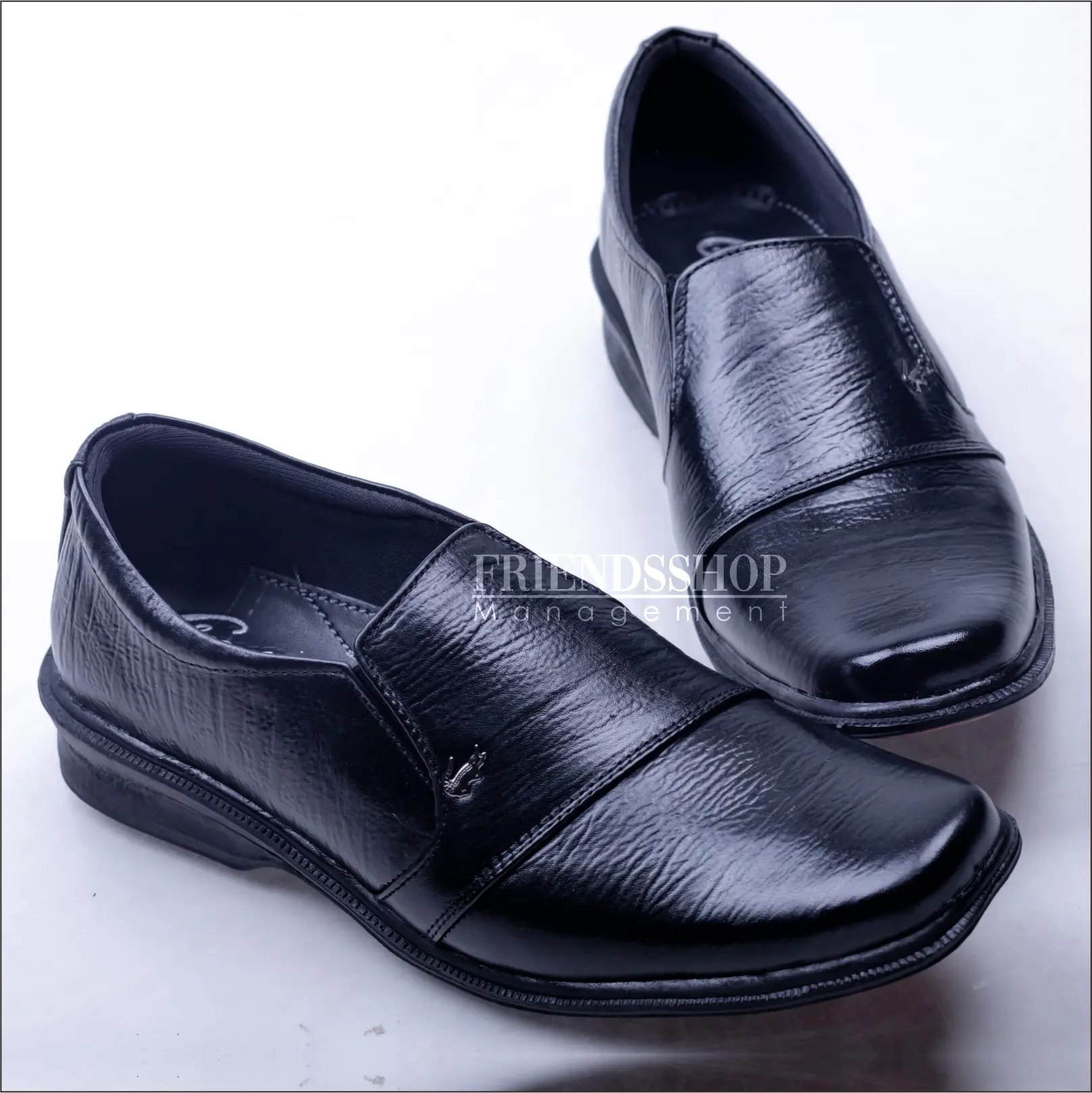Crocodile-Sepatu Pantofel Pria Sepatu Formal Sepatu Kerja Kantor Sepatu Cowok Bahan Kulit Sapi Asli