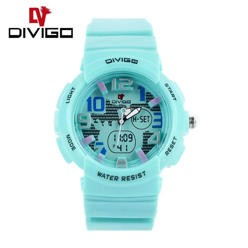 Jam Tangan Pria-Wanita ANAK  Divigo Original Tali Strap Rubber Tahan Air