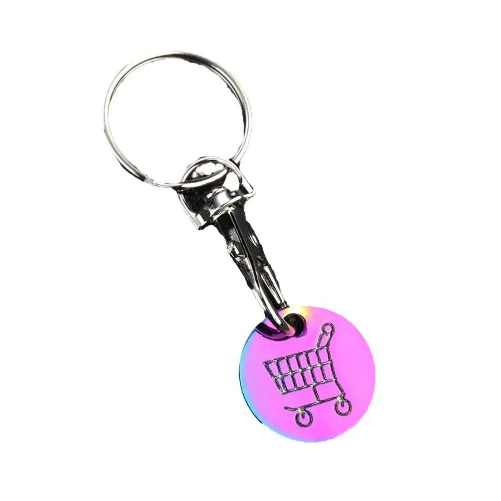 [COD] Mini Shopping Cart Keychain Creative Metal Key Ring Charm Bag Accessory Trolley Cart Coin Holder