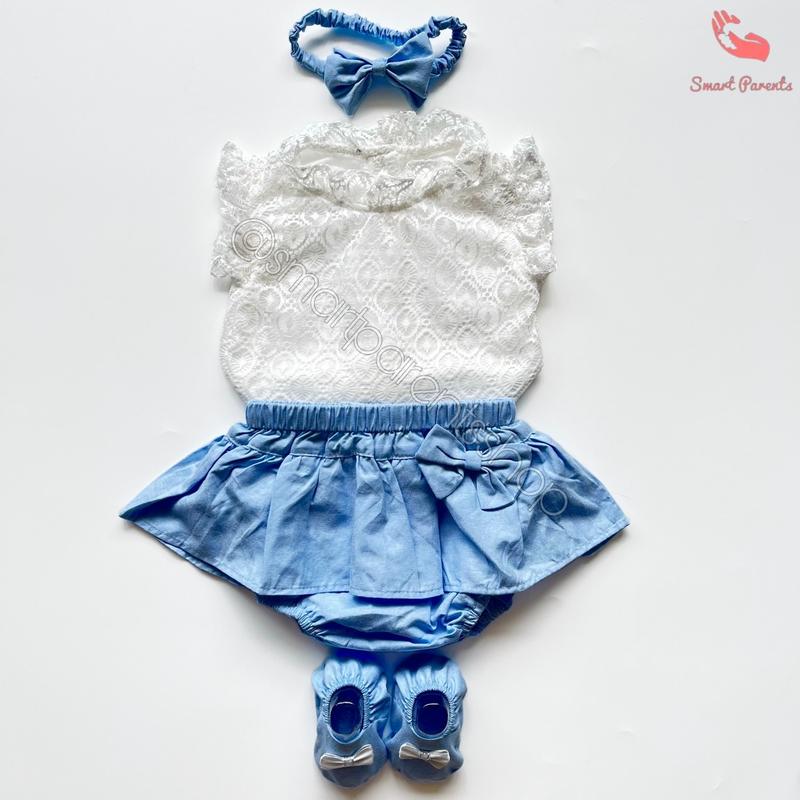 Product Introduction of Setelan Baju Brukat Jumper Rok Anak Bayi Perempuan Usia 0-6 Bulan Lucu Pakaian Baby Girl Kekinian Pergi JAlan Kondangan AGATHA JUMPER SET 8