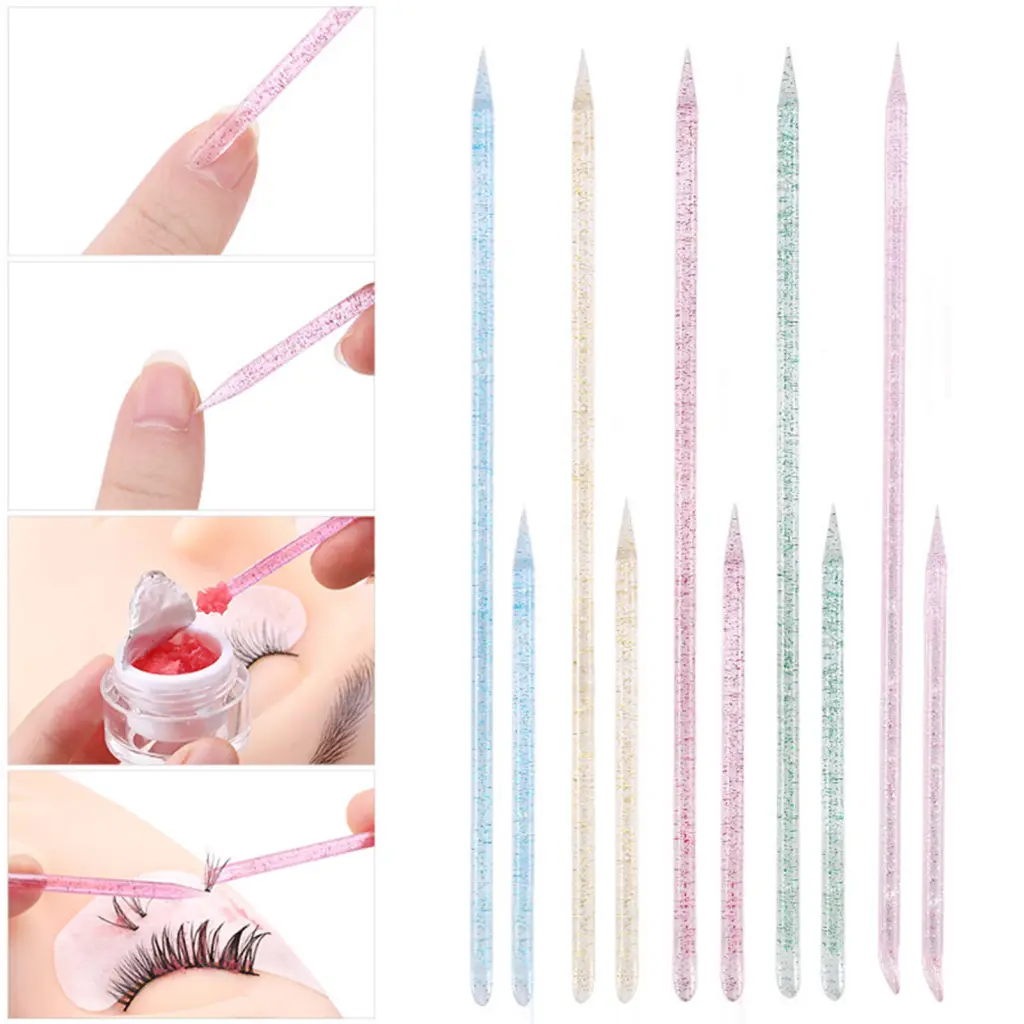 shengder- Manicure Pens Comfortable Grip Professional Nail Painting Pens Easy Rhinestone Pickup Nail Point Sticks for Nail Salon Comfortable Grip