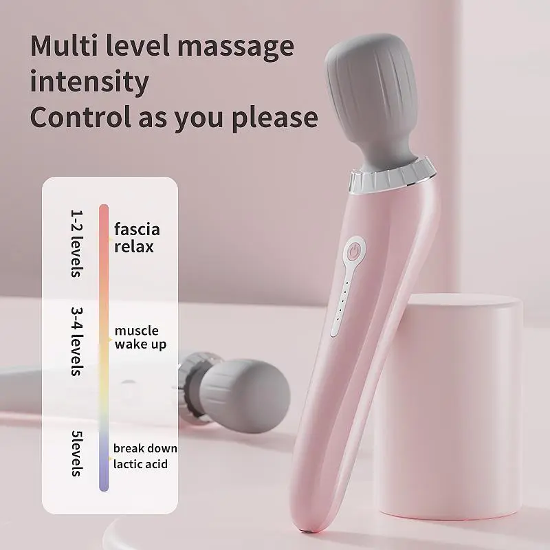 Portable Electric Massage Stick, Usb Rechargeable 5 Modes High Speed Motor Massager, Whole Body Relaxation Tool for Neck, Back, Legs & Waist Relief, Healthcare 6
