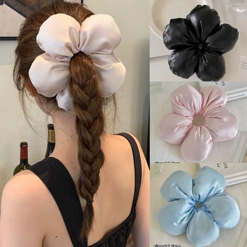 Cột tóc buộc tóc Bông Hoa Lớn Nhiều Màu Có Bông Dễ Thương Loli