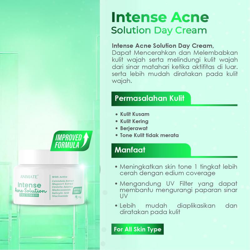 Animate Intense Acne Solution Series 5in1 | Paket Skincare Perawatan Jerawat 5