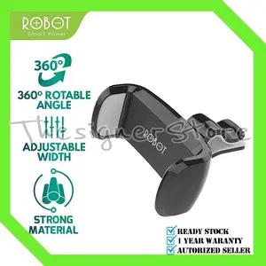 ROBOT RT-CH07 Car Holder Holder HP AC Mobil Air Ventilation Car Stent - Garansi Resmi 1 Tahun