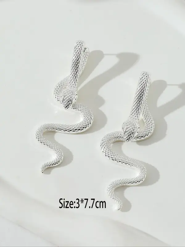 Snake Design Ear Jacket, Fashionable Earrings for Women, Elegant Jewelry for Party, Daily Clothing Decor, Trendy All-match & Exquisite Jewelry for Birthday Gift 8