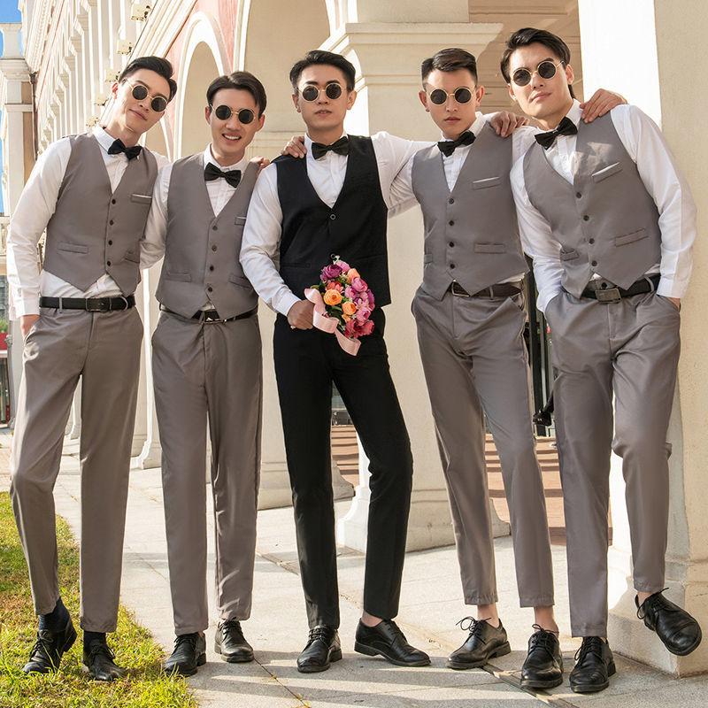 [57% Repurchase Rate] Groomsmen Suits Western Style Brother Suits ...