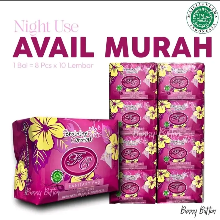 1 BALL AVAIL PEMBALUT MERAH HERBAL/PEMBALUT KEWANITAAN MURAH PROMO EXP 2027