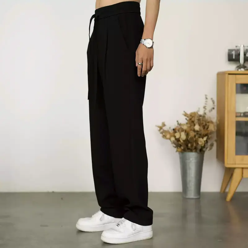 Quần dài Baggy nam HUMAN cạp chun chất thun co giãn cao cấp thấm hút mồ hôi thoáng mát thanh lịch Menswear 7