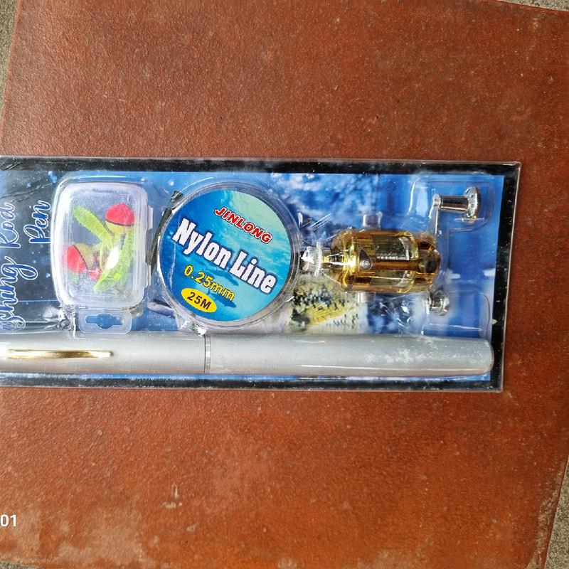  bộ cần bút shing rod pen máy câu mini máy ngang dài 1m tặng kèn 2 phao 2 lưỡi 2 mồi mền 1 cuân dây Đi Câu Fishing 