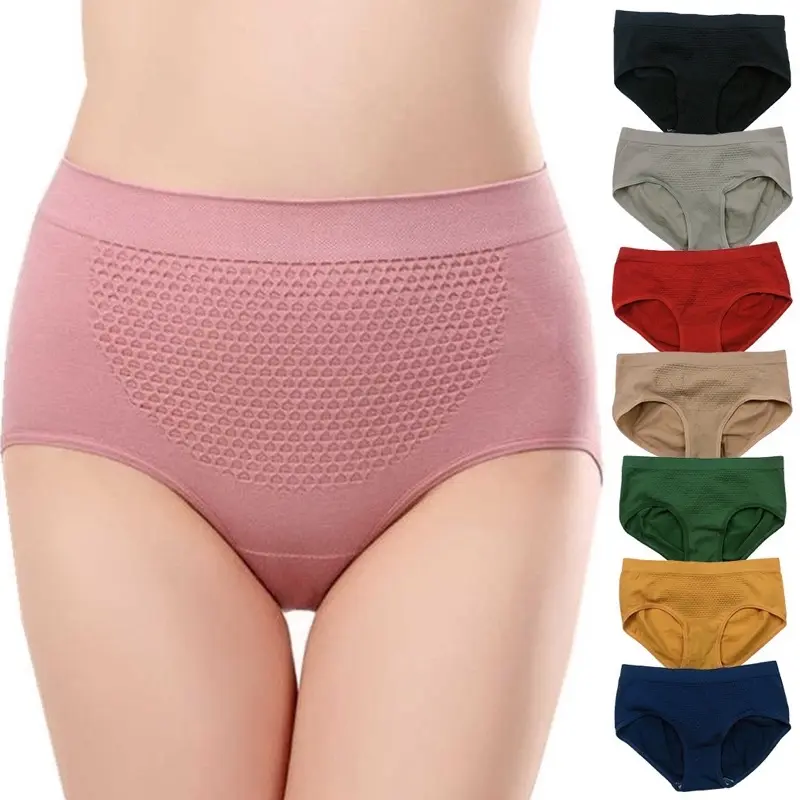【COD】Plus size M-XXXL Hipsters Stretch mid waist Panties for women plus size seamless Full Panty
