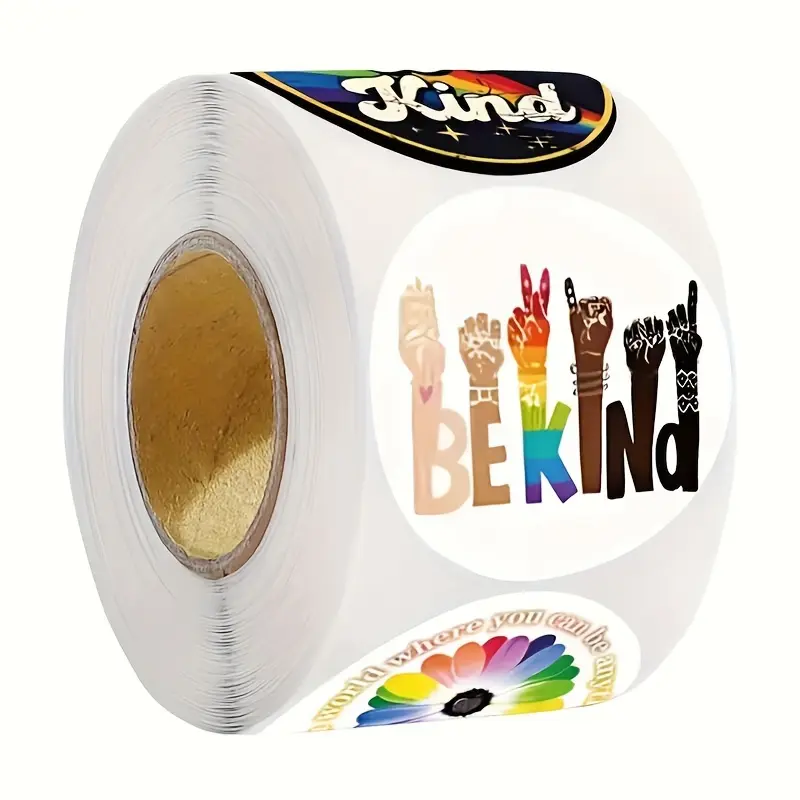500pcs/roll,Motivational Kind Stickers,Inspirational Encouragement Stickers,Used for Gift and Decoration Sticker Labels