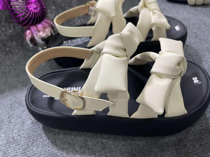 Product Introduction of Sandan 2 quai thắt nơ,đế cao 5cm,chân quai có may viền xung quanh chất chấn. (chân tròn tăng dùm shop 1size) 11