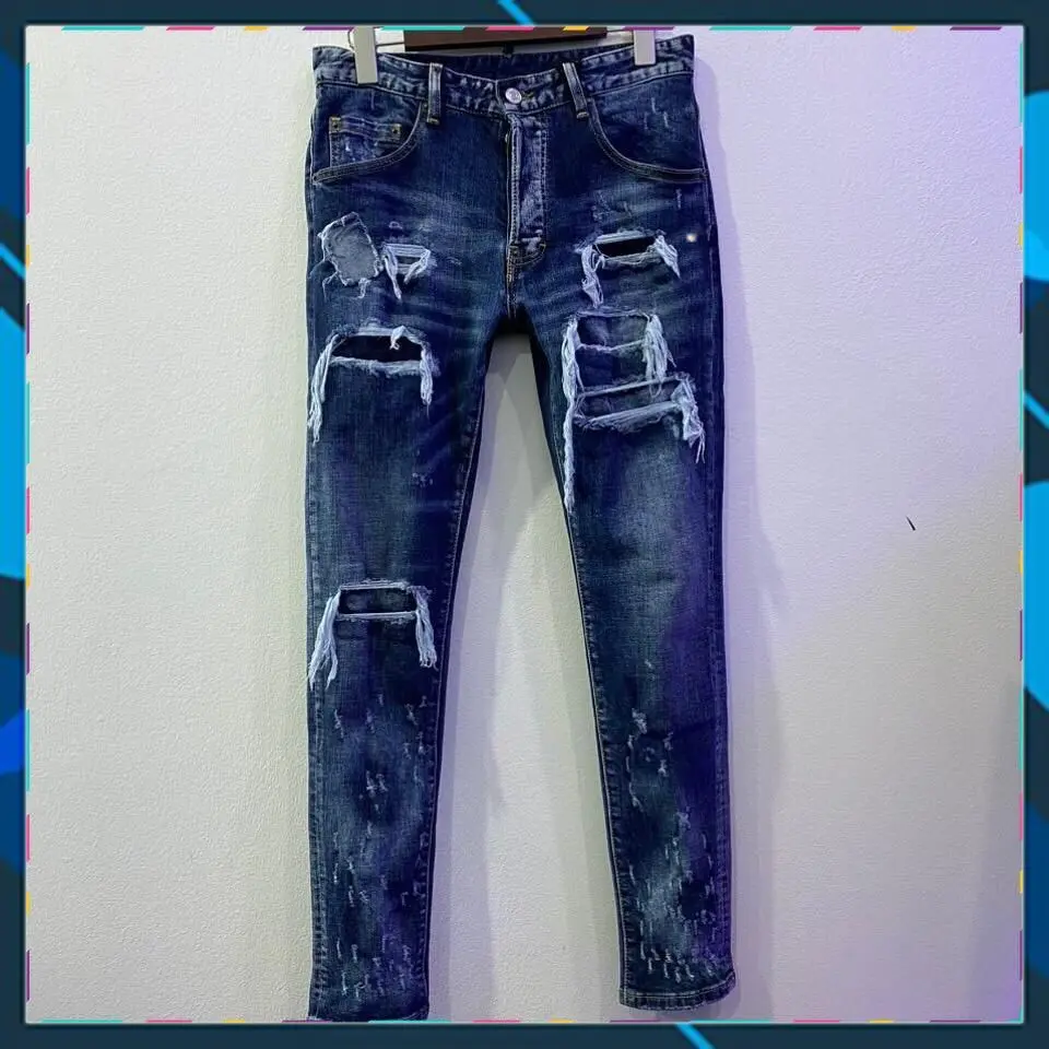7220 quần jean nam DS.Q rách bản đẹp [ có hộp quần jeans