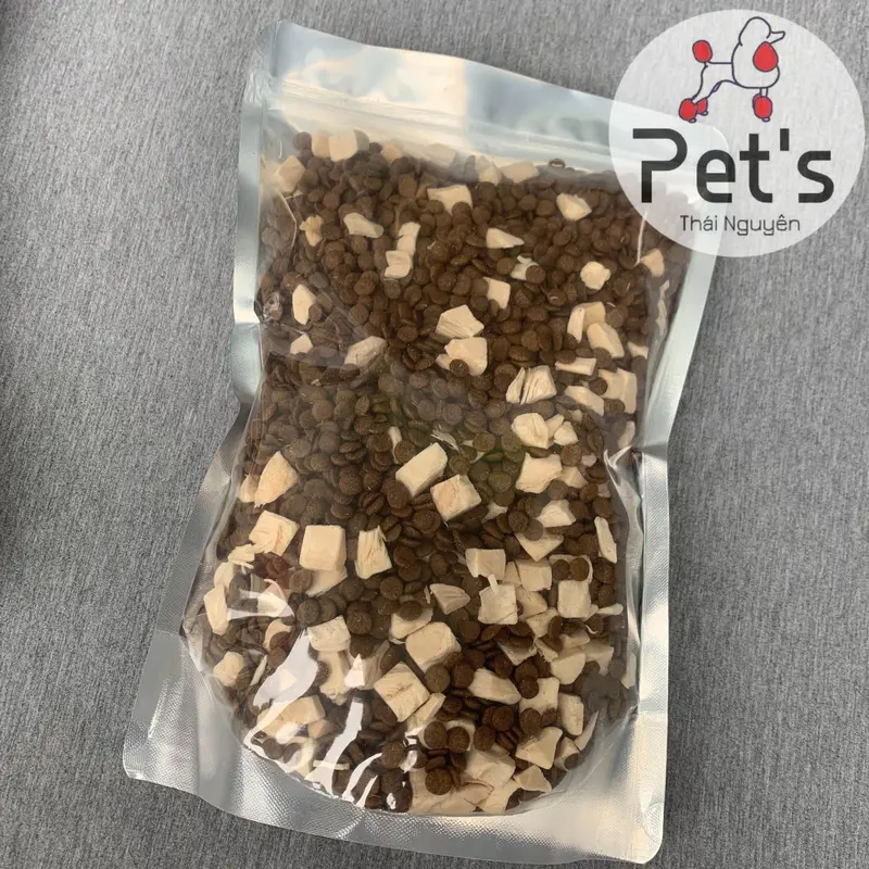 MEOW 1 KG - Thức ăn khô trộn ức gà sấy viên dành cho mèo mọi lứa tuổi trên 45 ngày tuổi 5