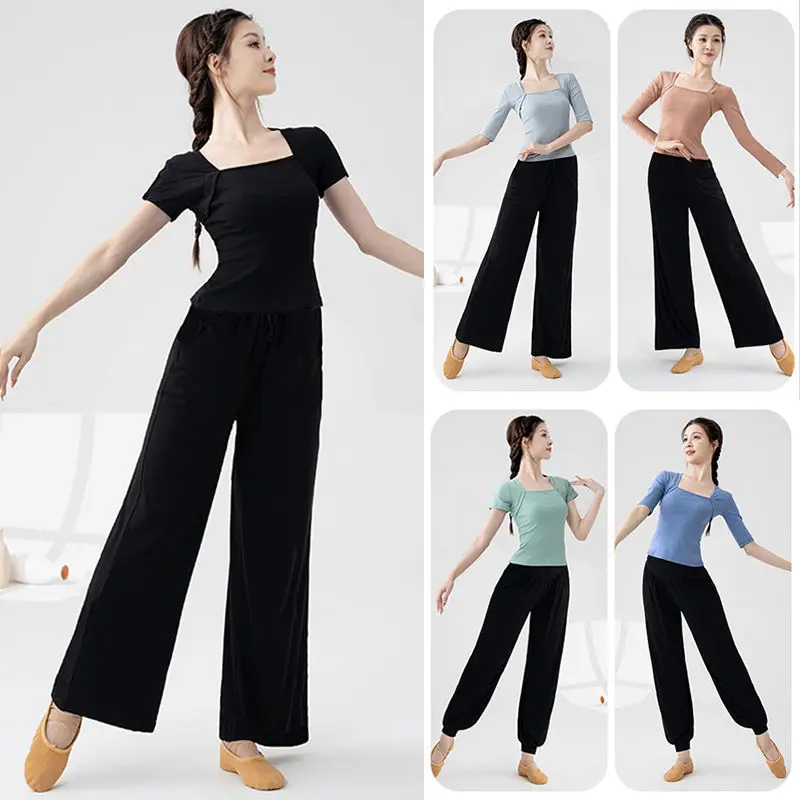 Bộ Quần Áo Tập Nhảy Cổ Điển Trang Phục Tập Luyện Cơ Thể Kỳ Thi Nghệ Thuật, Dành Cho Học Sinh Nữ, Áo Nhảy Hiện Đại Và Dân Gian, Màu Đen, Thích Hợp Cho Nhảy Hiện Đại, 2024