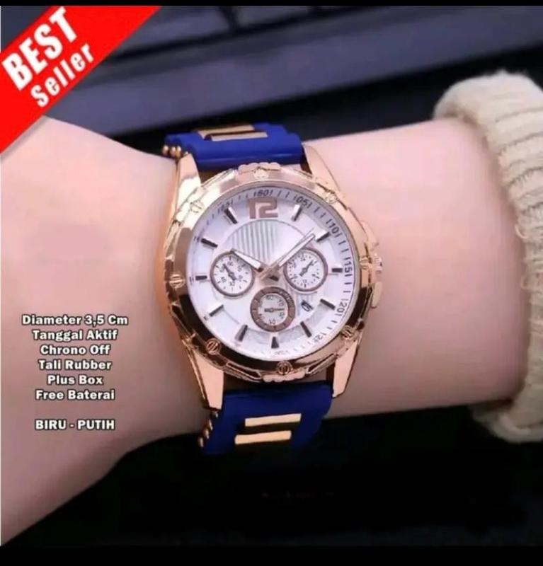 JAM TANGAN WANITA MEWAH ELEGAN / RUBER KARET PREMIUM BISA COD BAYAR DITEMPAT 1