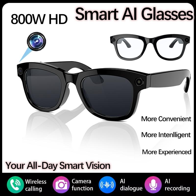 2025 New AI Smart Glasses 8MP HD Camera Sunglasses Photos Video Recorder dual-microphone  Waterproof Anti-blue Smart Glasses - Image 4