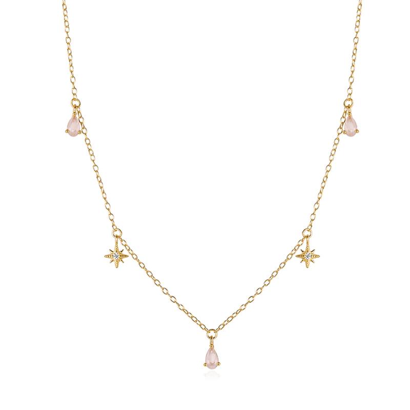 Product Introduction of AIDE 925 Sterling Silver Stacking Choker Chain Women Dainty Flower Zircon Necklace Geometry Korean Clavicle Neck Jewelry Gifts 22