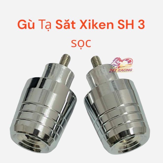 Cặp gù tay lái SH XiKen 3 sọc gắn xe máy Sirius Wave Dream Exciter Winner Sonic....