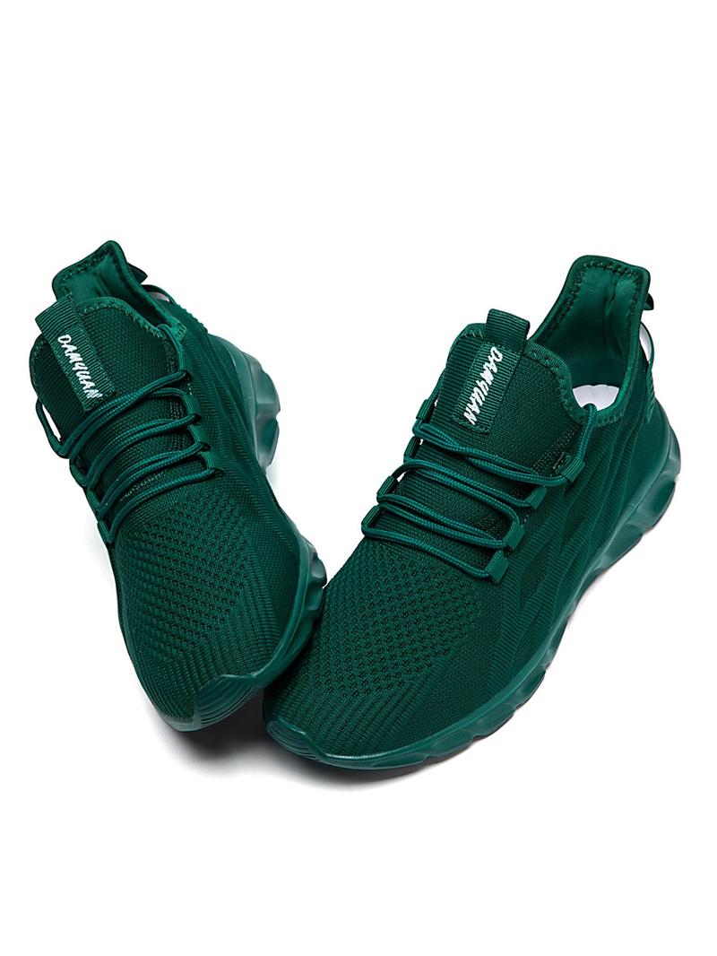 Product Introduction of Men's Minimalist Lace Up Low Top Mesh Sneakers, Casual Breathable Comfortable Sports Running Shoes, All-match Basic Shoes for Daily Wear 1