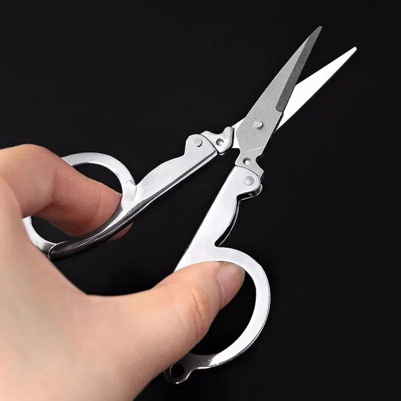 Kéo Mini Gấp Gọn, Kéo Cắt Tỉa Lông Mũi Kéo Cắt Chỉ May - Kéo Bé Bỏ Túi Đa Năng 6