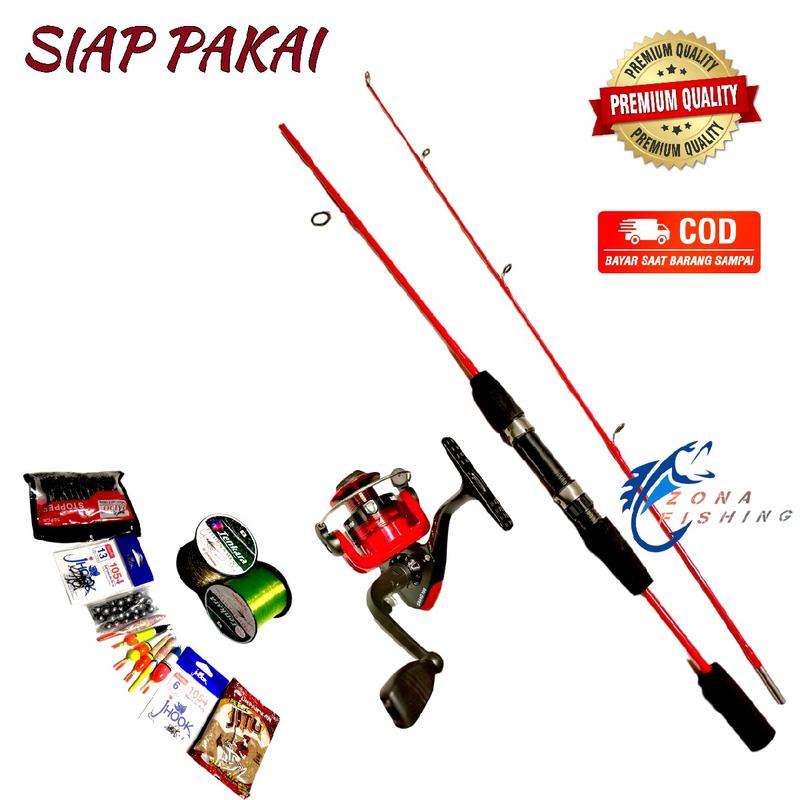 Set joran Hookup japan style 120 135 150 cm Fiber Solid siap pakai 4