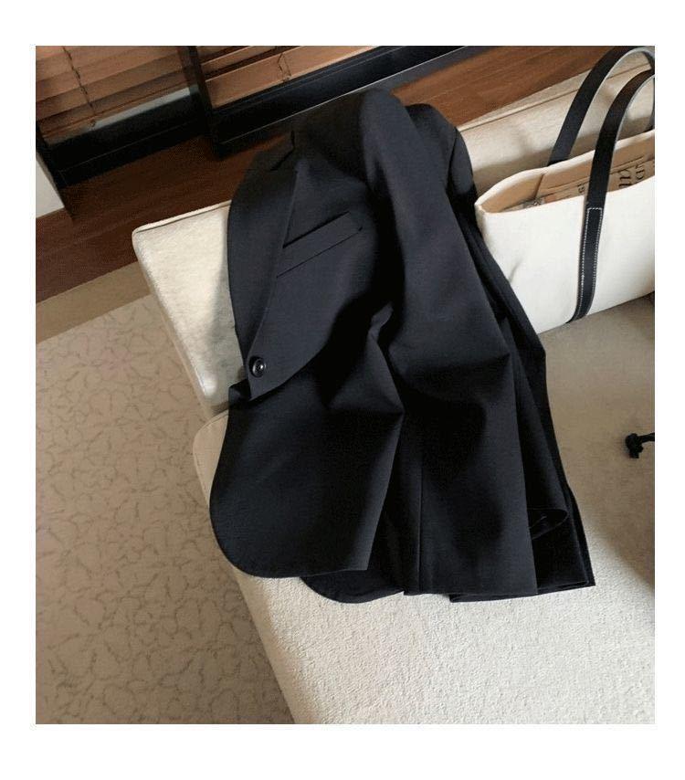 Product Introduction of 2025 Spring and Autumn Small Blazer Jacket for Women Casual Versatile British Style Gray Short Ins Suit Petite Top 4
